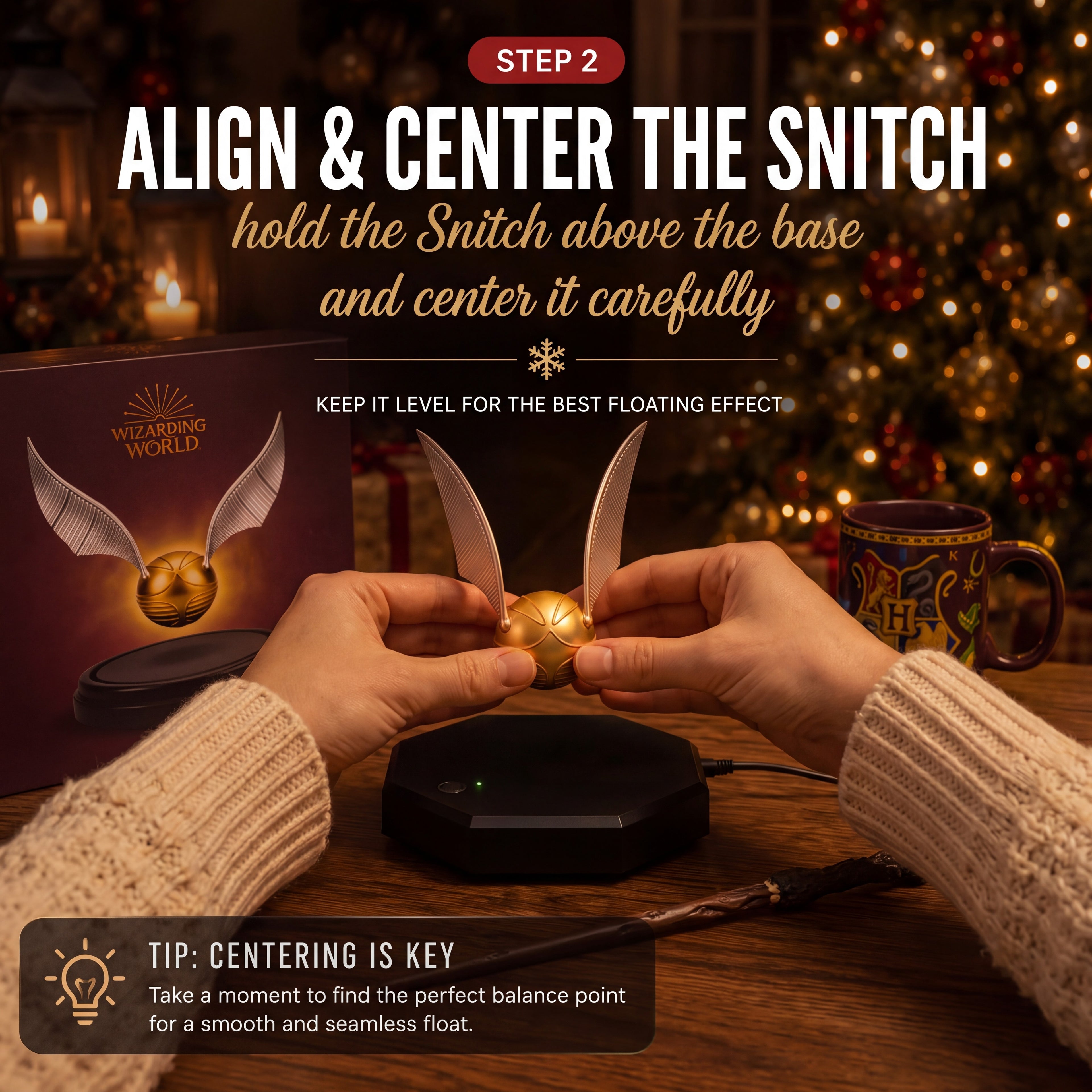 Harry Potter Floating Golden Snitch